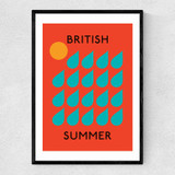 British Summer Narrow Black Frame