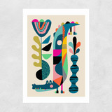 Crocodile Unframed Print