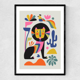 Black Lion Narrow Black Frame