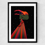 Dancing in Outer Space Medium Black Frame