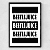 Beetlejuice Medium Black Frame