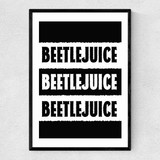 Beetlejuice Narrow Black Frame
