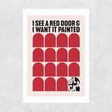 Red Door Unframed Print