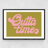 Outta Time Narrow Black Frame
