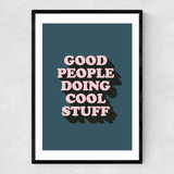 Good People Narrow Black Frame