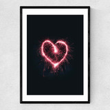 Hearts on Fire Narrow Black Frame