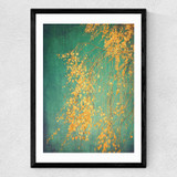 Whispers of Yellow Medium Black Frame