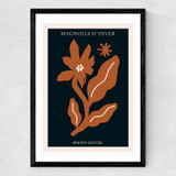 Magnolia d'Hiver Rust Medium Black Frame