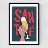 Sante Narrow Black Frame