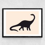 Diplodocus by Florent Bodart Medium Black Frame