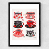 Tea Time Medium Black Frame