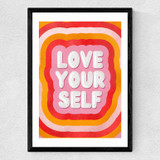 Love YOURSELF by ShowMeMars Medium Black Frame