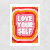 Love YOURSELF by ShowMeMars Unframed Print
