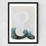 Forest Medium Black Frame