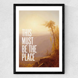 This Must Be The Place by Oh Fine! Art Medium Black Frame