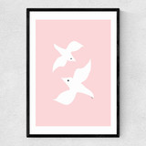 Love Birds In Pink