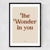 The Wonder In You Spice Narrow Black Frame