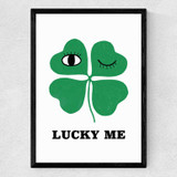 Lucky Me by Kid of the Village Medium Black Frame