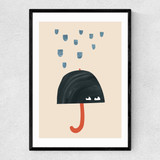 Umbrella by Kid of the Village Narrow Black Frame