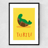 Turtle by Rocket Jack Narrow Black Frame