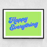 Happy Everything 2 Narrow Black Frame