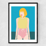 Runner Girl Narrow Black Frame