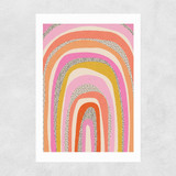 Funky Rainbow Arches Unframed Print