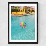 Palm Springs Pool Day Medium Black Frame