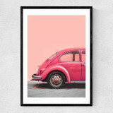 Pink Bug Narrow Black Frame