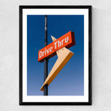 New Mexico Drive Thru Medium Black Frame