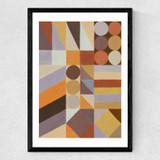 Geometric Shapes & Colors I Medium Black Frame