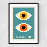 Geometric Eyes Bauhaus Narrow Black Frame