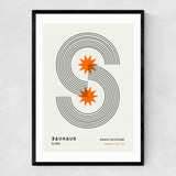 Minimalist Bauhaus Narrow Black Frame