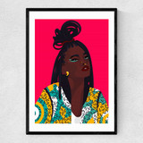 Black on Fleek Narrow Black Frame