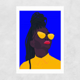 Colorful Black Unframed Print