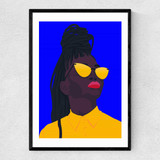 Colorful Black Narrow Black Frame