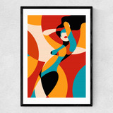 Fire Narrow Black Frame