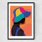 Summer Vibe Narrow Black Frame