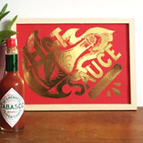 Hot Sauce Foil Unframed Print