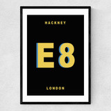 Hackney E8 Narrow Black Frame
