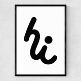 Hi by Rocket Jack Narrow Black Frame