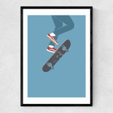 Kickflip Narrow Black Frame
