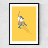 Slide Narrow Black Frame