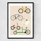 Bicycles Narrow Black Frame