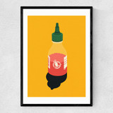 Chilli Sauce Narrow Black Frame