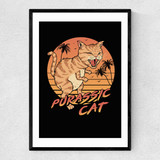 Purassic Cat Narrow Black Frame