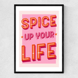 Spice Up Your Life Narrow Black Frame