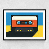 Black Tape Narrow Black Frame
