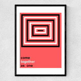 Come Together by Indieprints Narrow Black Frame