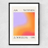 As Within So Without Narrow Black Frame